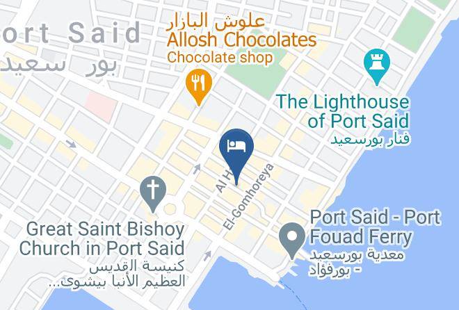 Port Said - New Continental Hotel Portsaid Maps