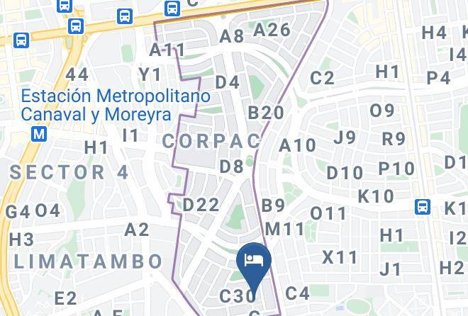 San Isidro - Hotel Presidente Lima Maps