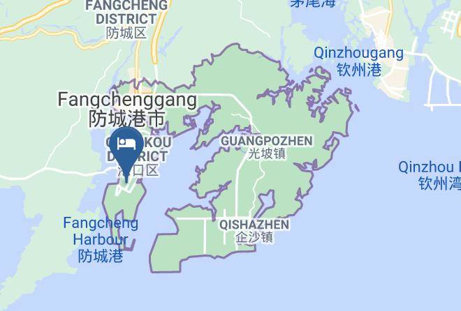 Fangchenggang - New Crown Hotel Maps
