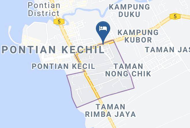 Pontian District - New Dawn Hotel Pontian Johore Maps