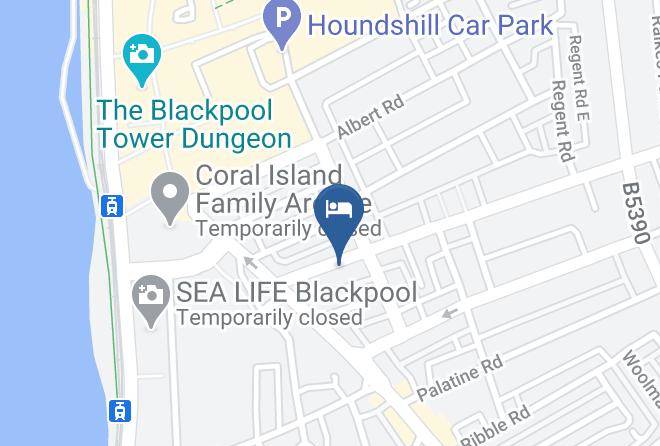 Blackpool - New Derina Hotel Maps