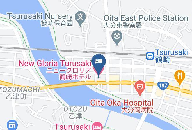 Oita City - New Gloria Turusaki Hotel Maps