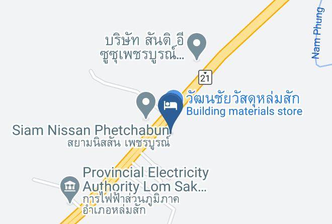 New Home Hotel Lom Sak Map - Phetchabun - Amphoe Lom Sak