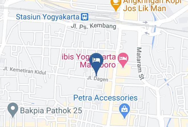 Kota Yogyakarta - New Hotel Lilik Maps