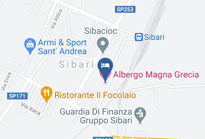 Cosenza - Albergo Magna Grecia Maps