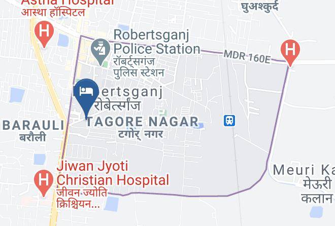 Robertsganj - New Hotel Savera Maps