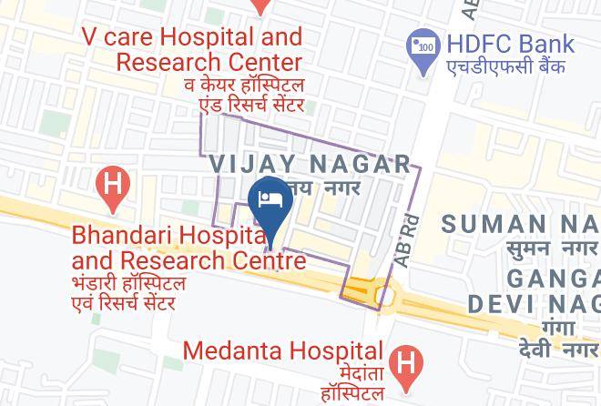 New Hotel Uday Palace Map - Madhya Pradesh - Indore