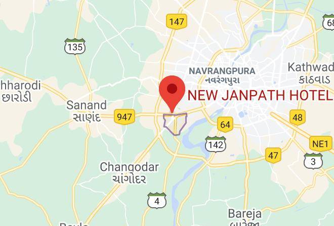 Ahmadabad - New Janpath Hotel Maps