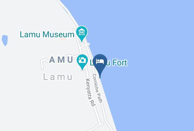 Lamu - New Lamu Palace Hotel Maps