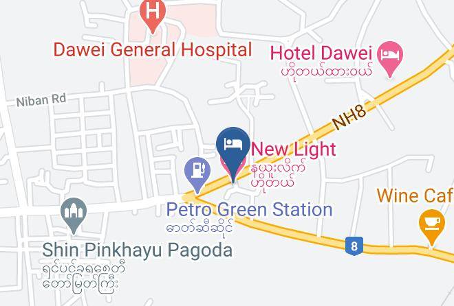 Dawei - New Light Hotel Maps