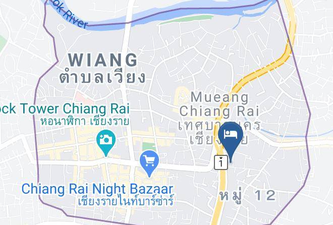 Mueang Chiang Rai District - New Malina Ville Hotel Maps