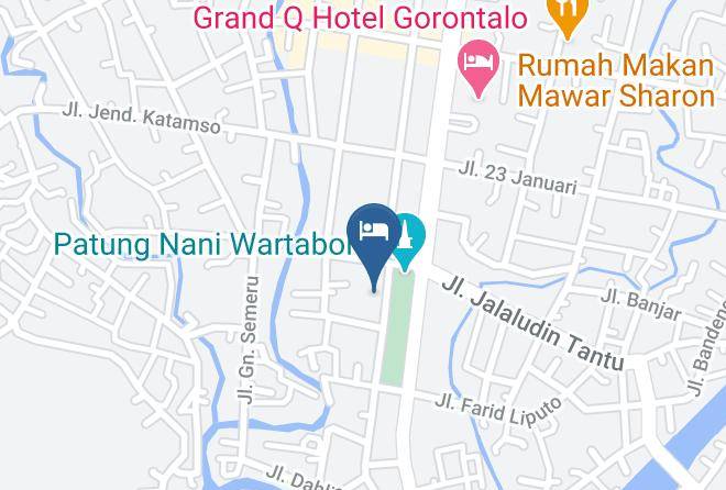 Kota Gorontalo - New Melati Hotel Maps