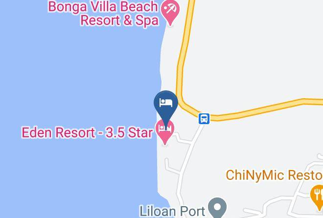 Cebu - New Ocean Terrace Beach Resort Maps