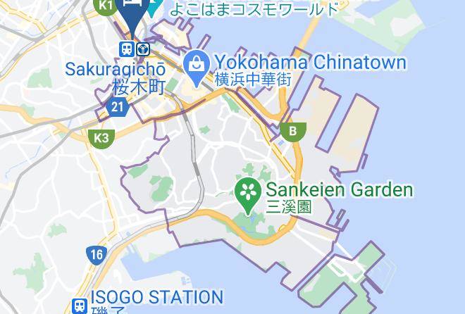 Yokohama City Naka Ward - New Otani Inn Yokohama Premium Maps