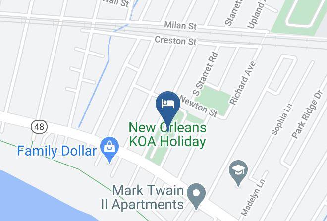 New Orleans Koa Holiday Map