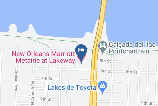 Jefferson Par - New Orleans Marriott Metairie At Lakeway Maps