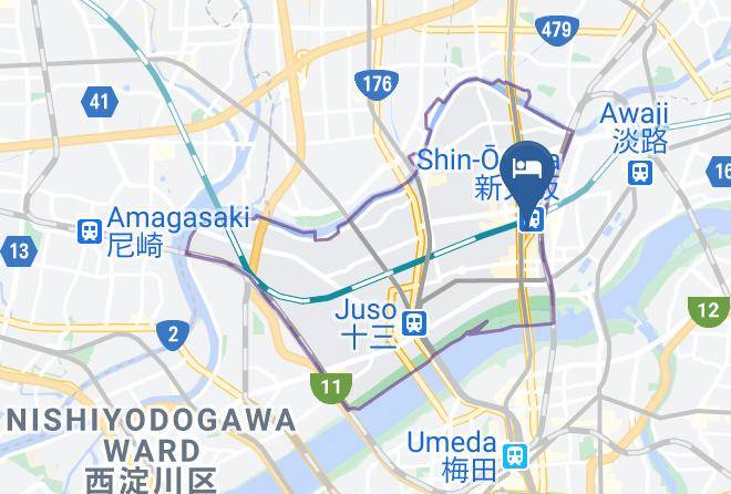 Osaka City Yodogawa Ward - New Osaka Hotel Maps