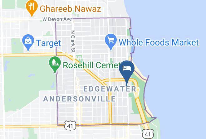 Cook - New Panoramic Lake Michigan Views Uptown 2br Maps