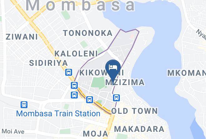 Mombasa - New Peoples Hotel Maps