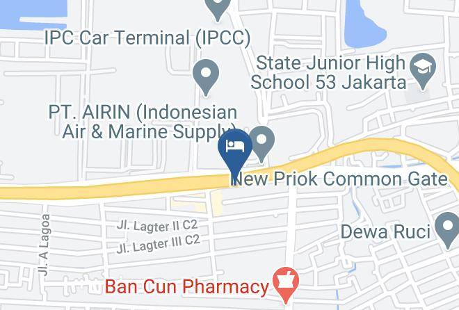 North Jakarta - New Priok Indah Syariah Hotel Maps