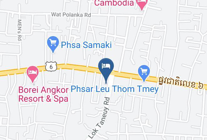 New Riverside Guesthouse Karte - Siem Reap - Siem Reab Town