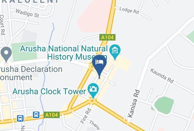 Arusha - New Safari Hotel Maps