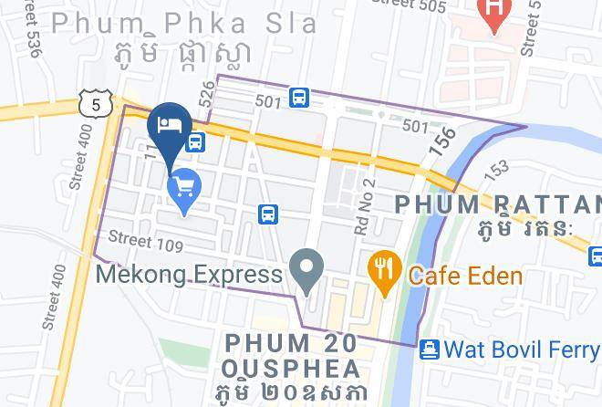 Battambang City - New Sangke Hotel Maps