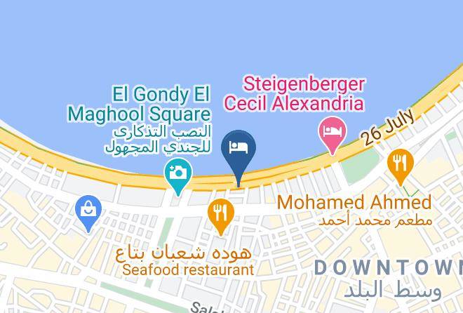 Alexandria - New Savoy Hotel Maps