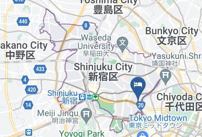 Shinjuku Ward - New Shohei Hotel Maps