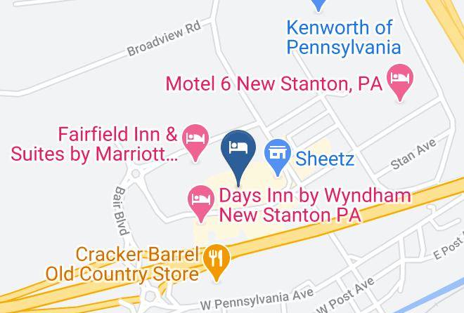 Westmoreland - New Stanton Garden Inn Maps