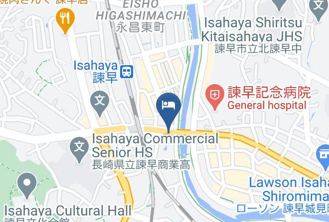 Isahaya City - New Station Hotel Maps