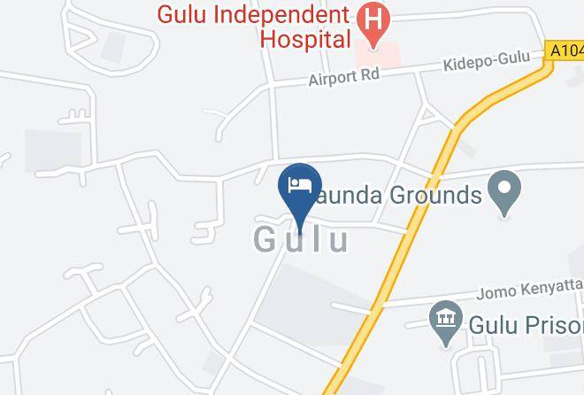 Gulu Municipality - New Sunset Hotel Maps