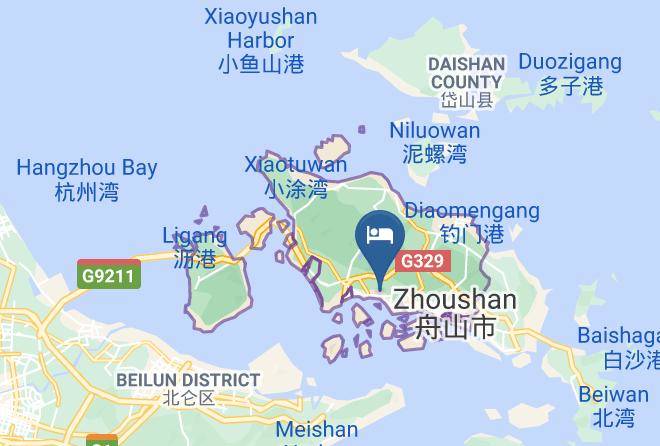 Zhoushan - New Tian E Hotel Maps