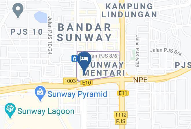 Petaling - New Town Hotel Sunway Mentari Maps
