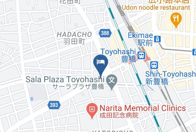 Toyohashi City - New Toyo Hotel Toyohashi Maps