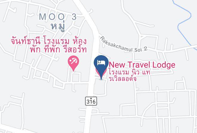Amphoe Mueang Chanthaburi - New Travel Lodge Hotel Maps