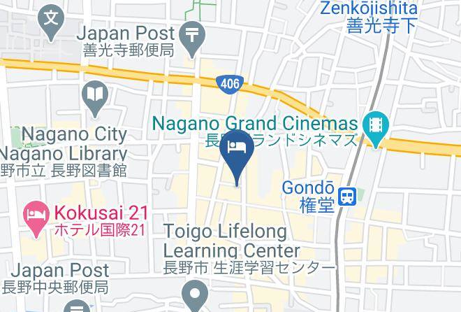 Nagano City - New Yama Hotel Maps