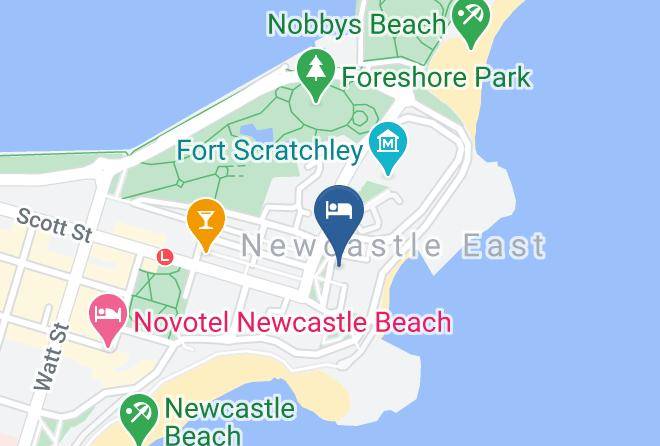 Newcastle - Newcastle Beach Hotel Maps