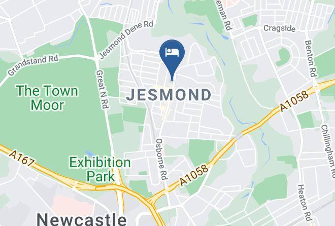 Newcastle Upon Tyne - Newcastle Jesmond Hotel Maps