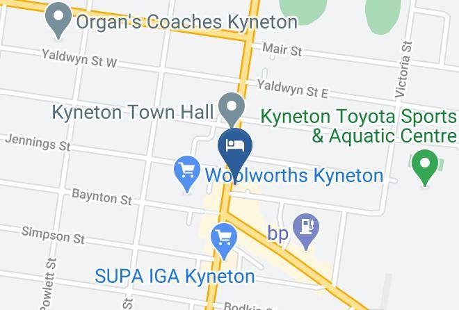 Newmarket Kyneton Hotel Map