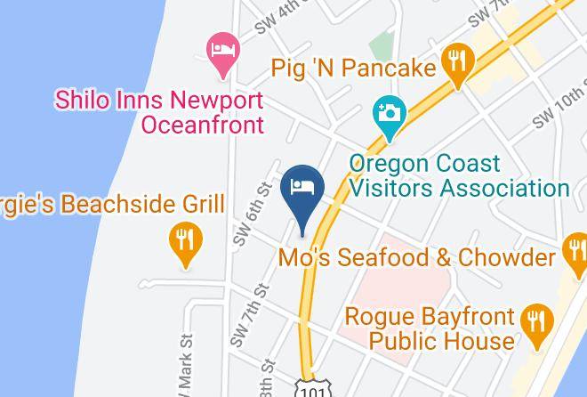 Lincoln - Newport Bay Motel Maps
