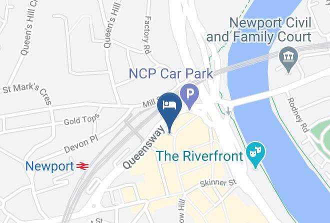 Newport - Newport Central Hotel By Hotel 55 Maps