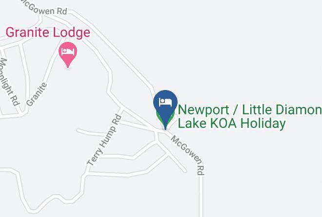 Pend Oreille - Newport Little Diamond Lake Koa Holiday Maps