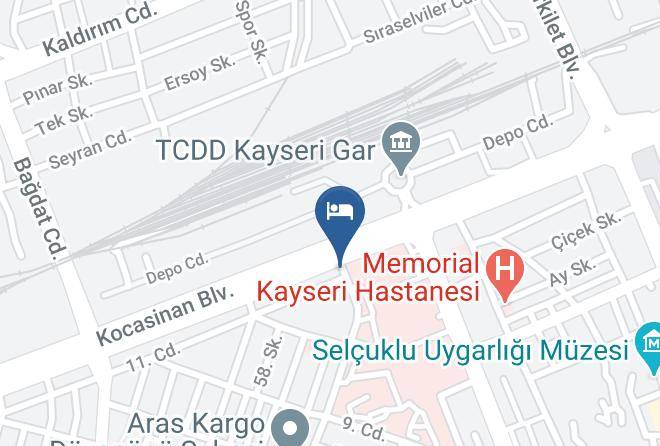 Kocasinan - Newway Hotel Kayseri Maps