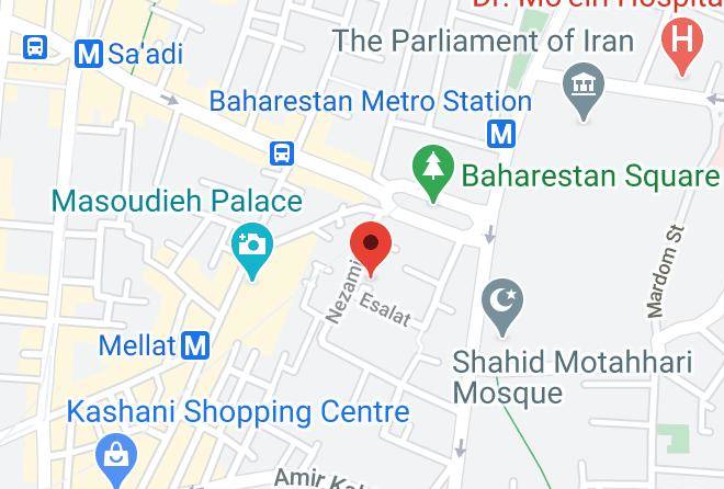 Tehran - Nezamiyeh Boutique Hotel Maps