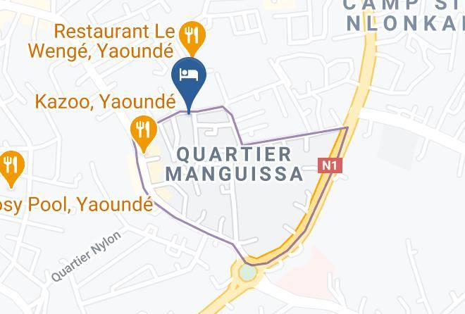 Mfoundi - Nguela Hotel Maps