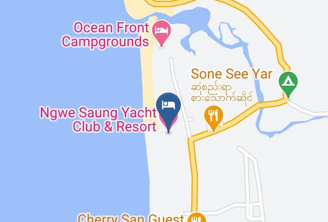 Pathein - Ngwe Saung Yacht Club & Resort Maps
