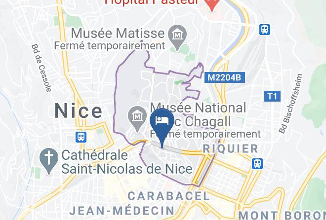 Maritime Alps - Nice Bas Cimiez Climatisee Maps
