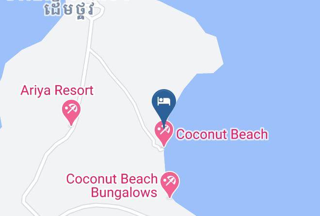 Preah Sihaknuk Town - Nice Beach Bungalow Maps