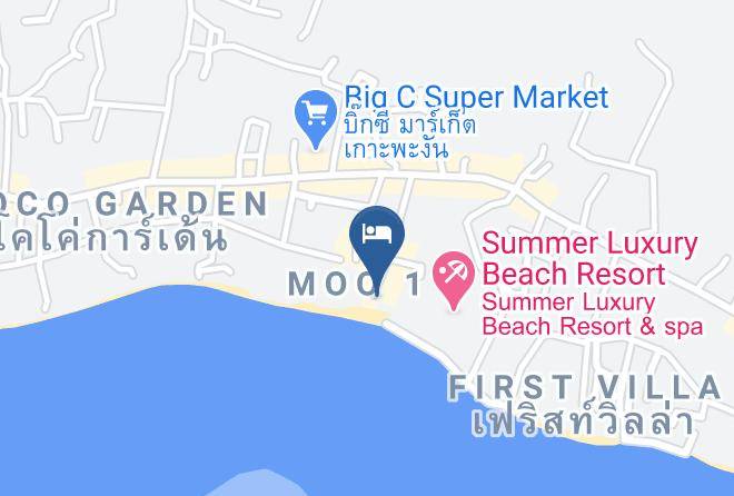 Amphoe Ko Pha Ngan - Nice Moon Resort Maps